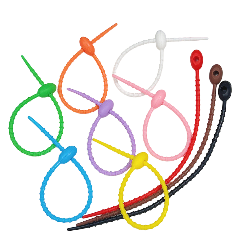 Cable Management Bag - Siliconen tasbinders Clip Kabel Zip Twist