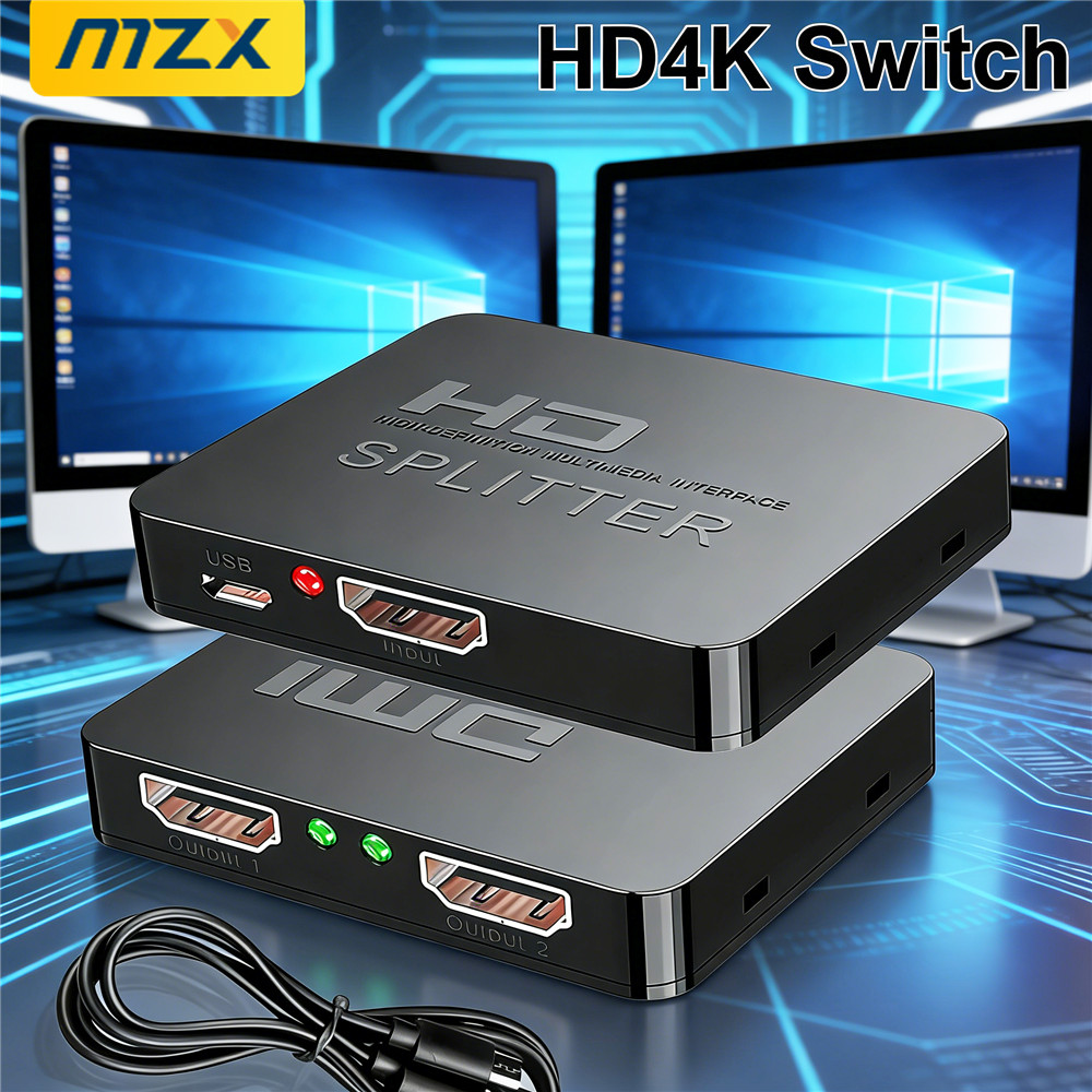 Laptop Accessories Distributor - 1-in-2-Out 4K Switch Video HDMI-compatibele Splitter