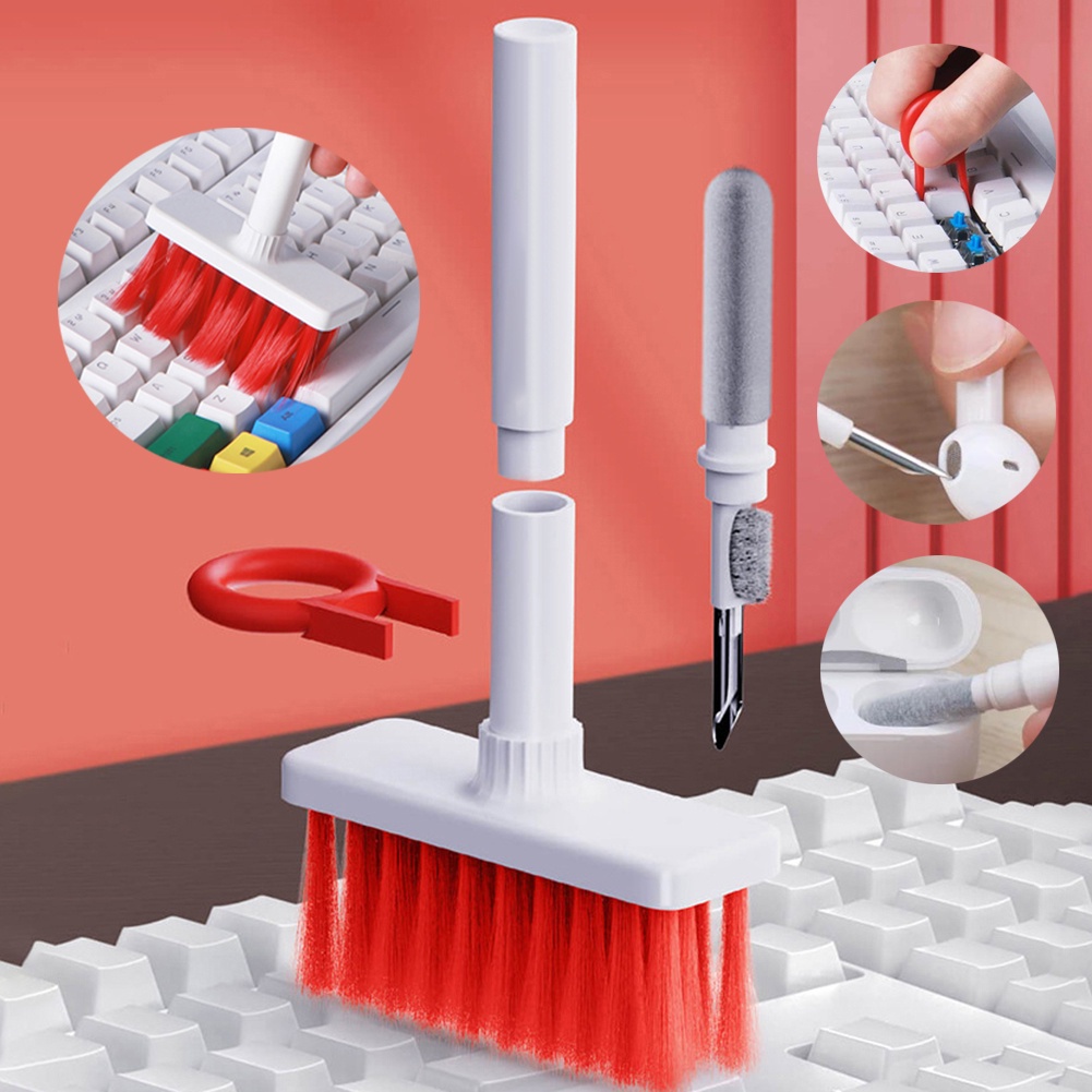 Laptop Accessories Cleaning Kit - 3-in-1 Reinigingsborstelset Mechanische toetsenbordreiniger met Keycap