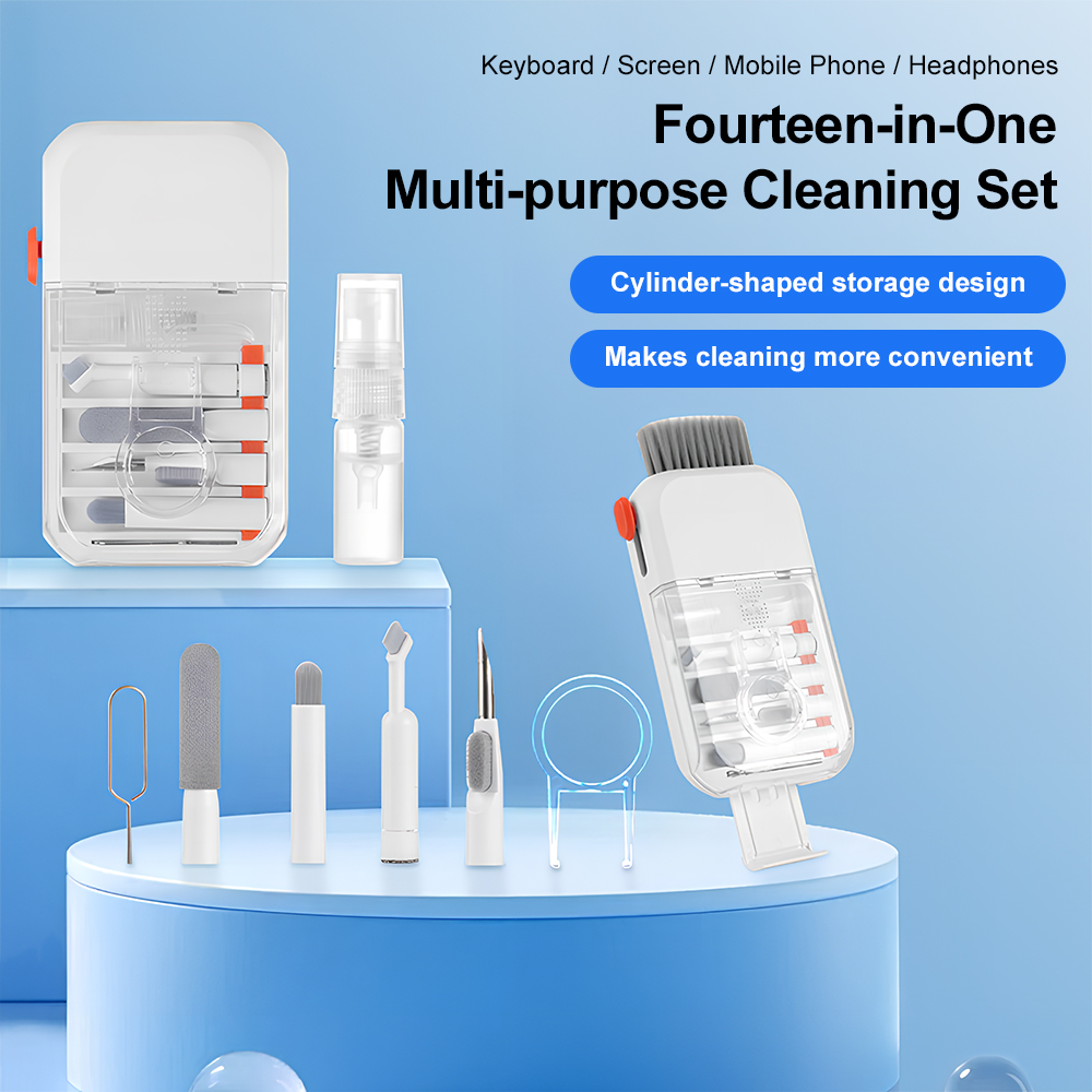 Laptop Accessories Cleaning Kit - 14-in-1 Digitale Reinigingsset voor Apparaten, Multifunctionele
