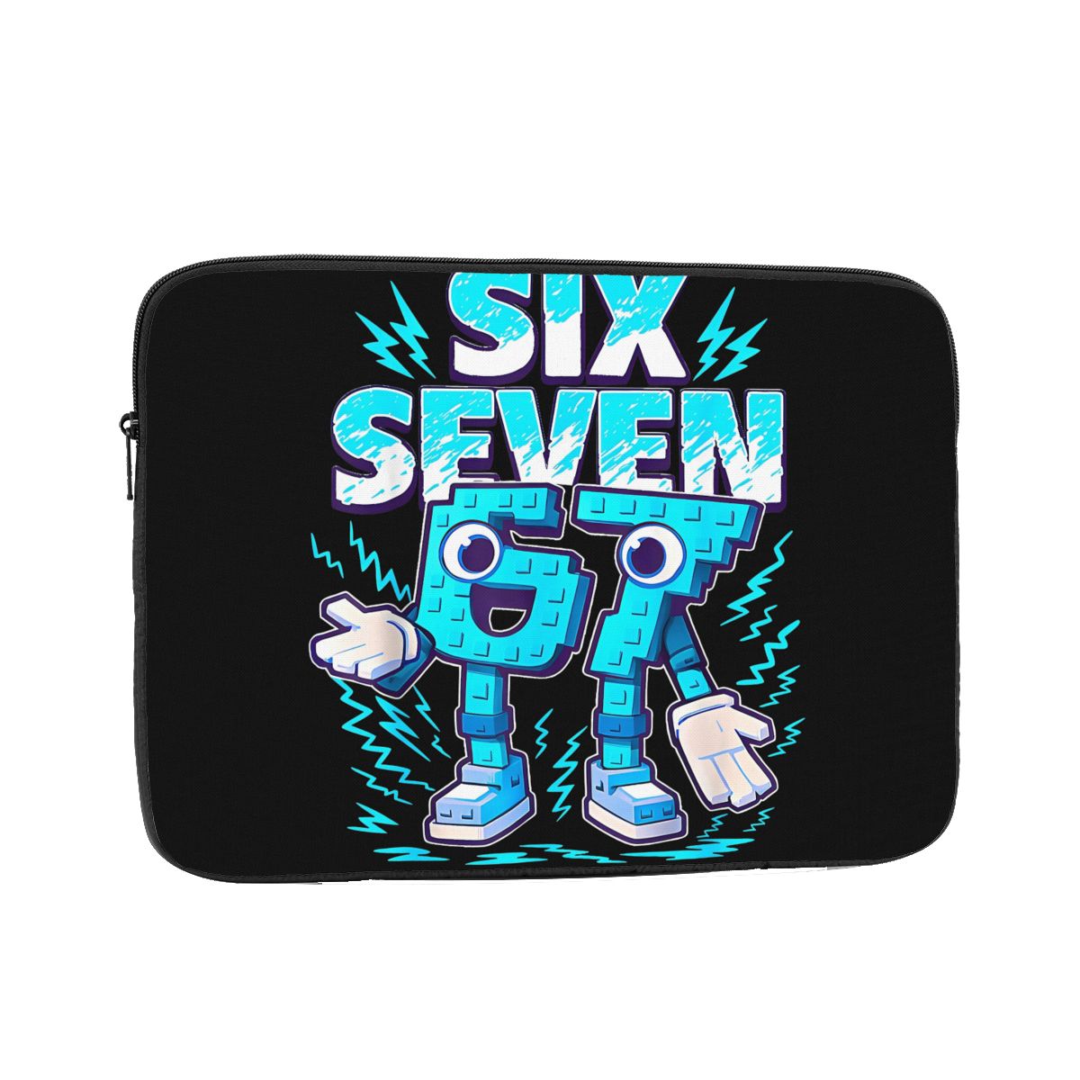 Laptop Sleeve Neoprene - Bruh Steal A Brainrot 67 Six