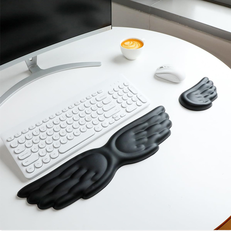 Laptop Accessories Distributor - Toetsenbord Muis Polssteun Angel Wing Memory