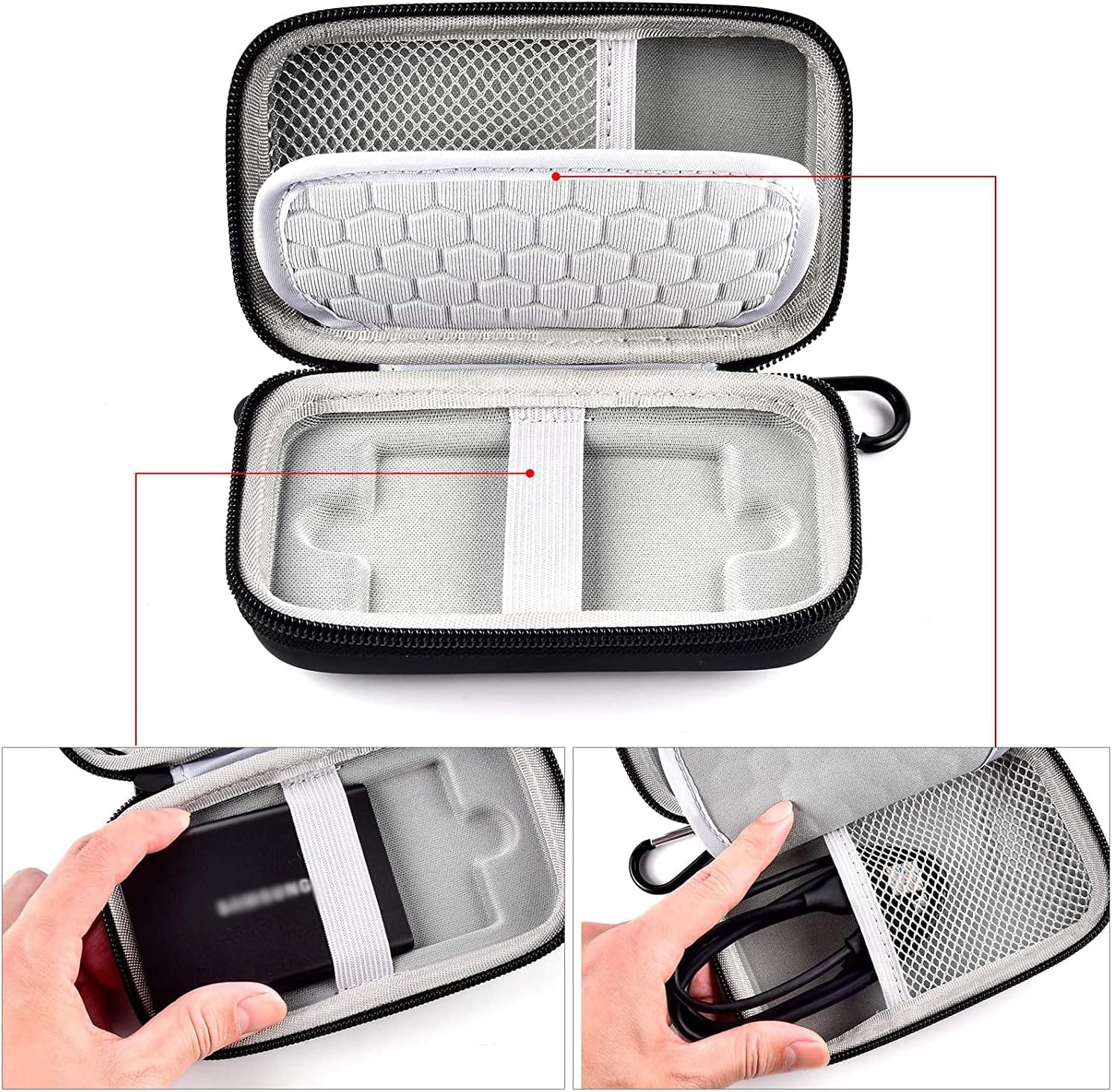 Universele USB 3.2 SSD-hoes, s - Cable Management Bag recensie en prijs