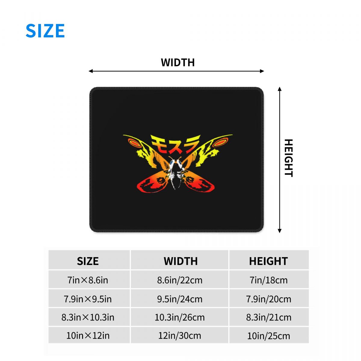 Multi-size muismat Mosura Moth - The Laptop Accessories Exclusive recensie en prijs