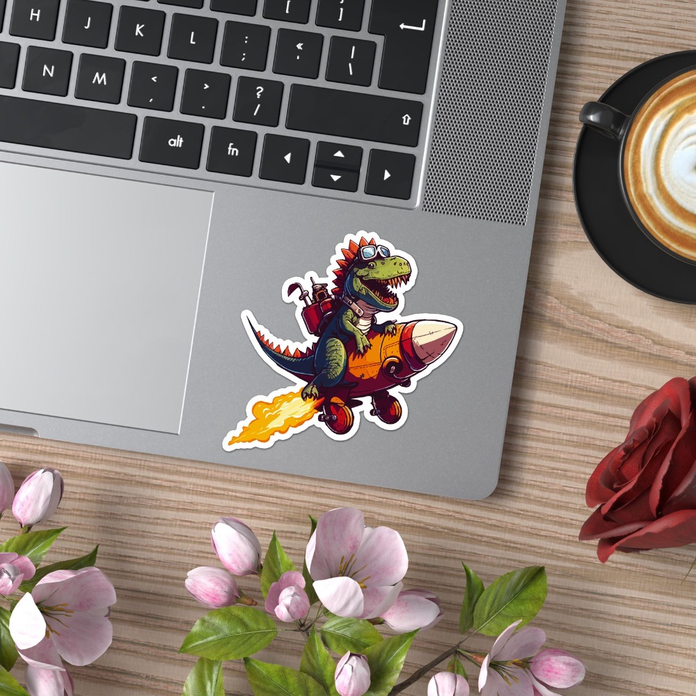 Dinosaur On Rocket Uniek, kras - Laptop Accessories You Must Have recensie en prijs