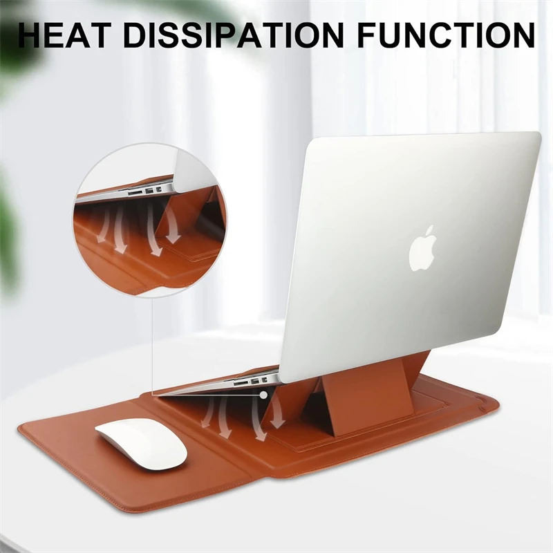 Draagbare lederen laptophoes t - Laptop Accessories Pouch recensie en prijs