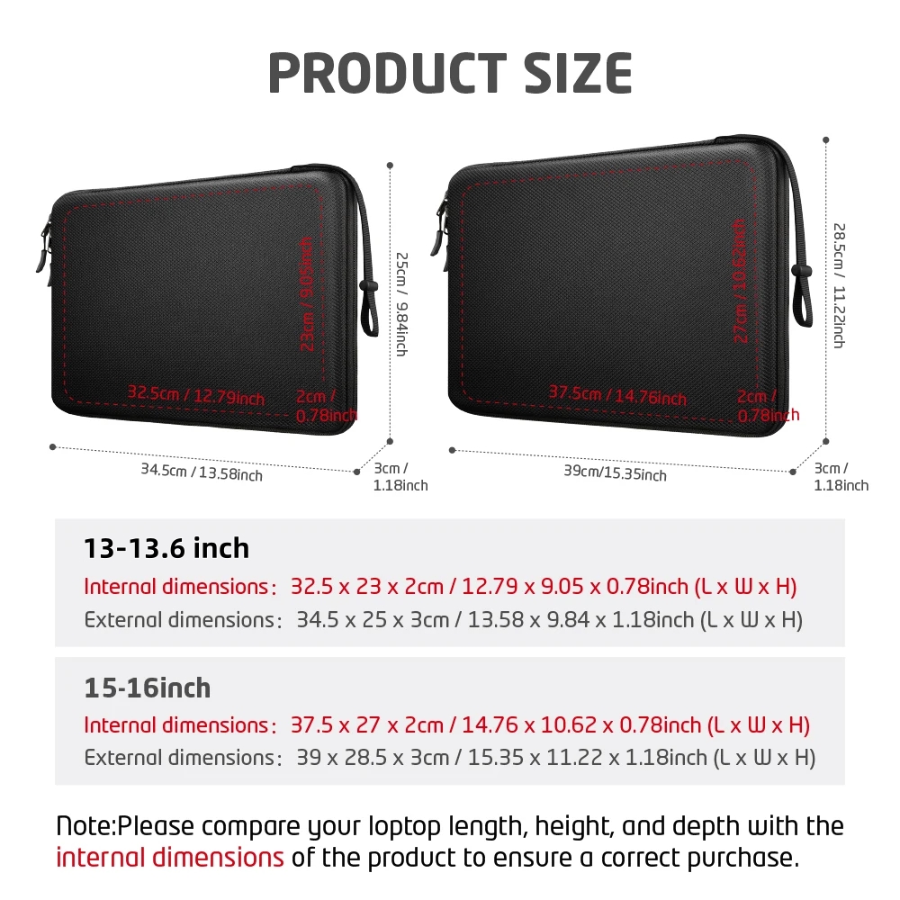 13 13.6 15 16 Laptop Sleeve Ca - Laptop Accessories Pouch recensie en prijs