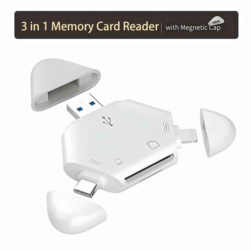 3-in-1 geheugenkaartlezer met  - Laptop Accessories Distributor recensie en prijs
