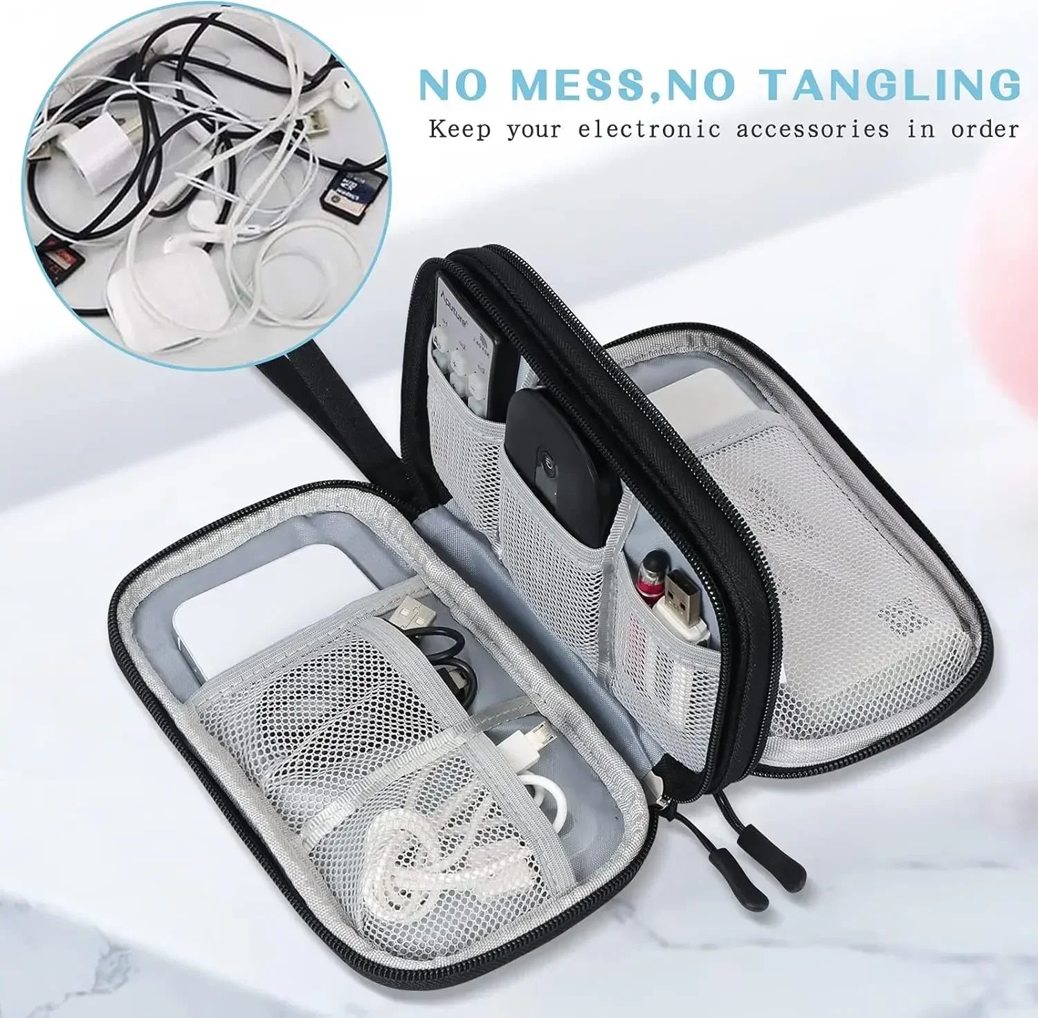 Reiskabeltas Draagbare digital - Cable Management Bag recensie en prijs