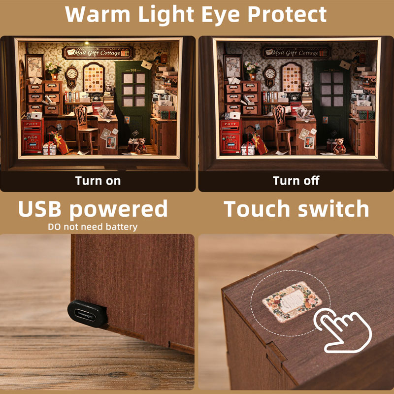 Vintage Book Nook Kit met LED- - Laptop Accessories Light recensie en prijs