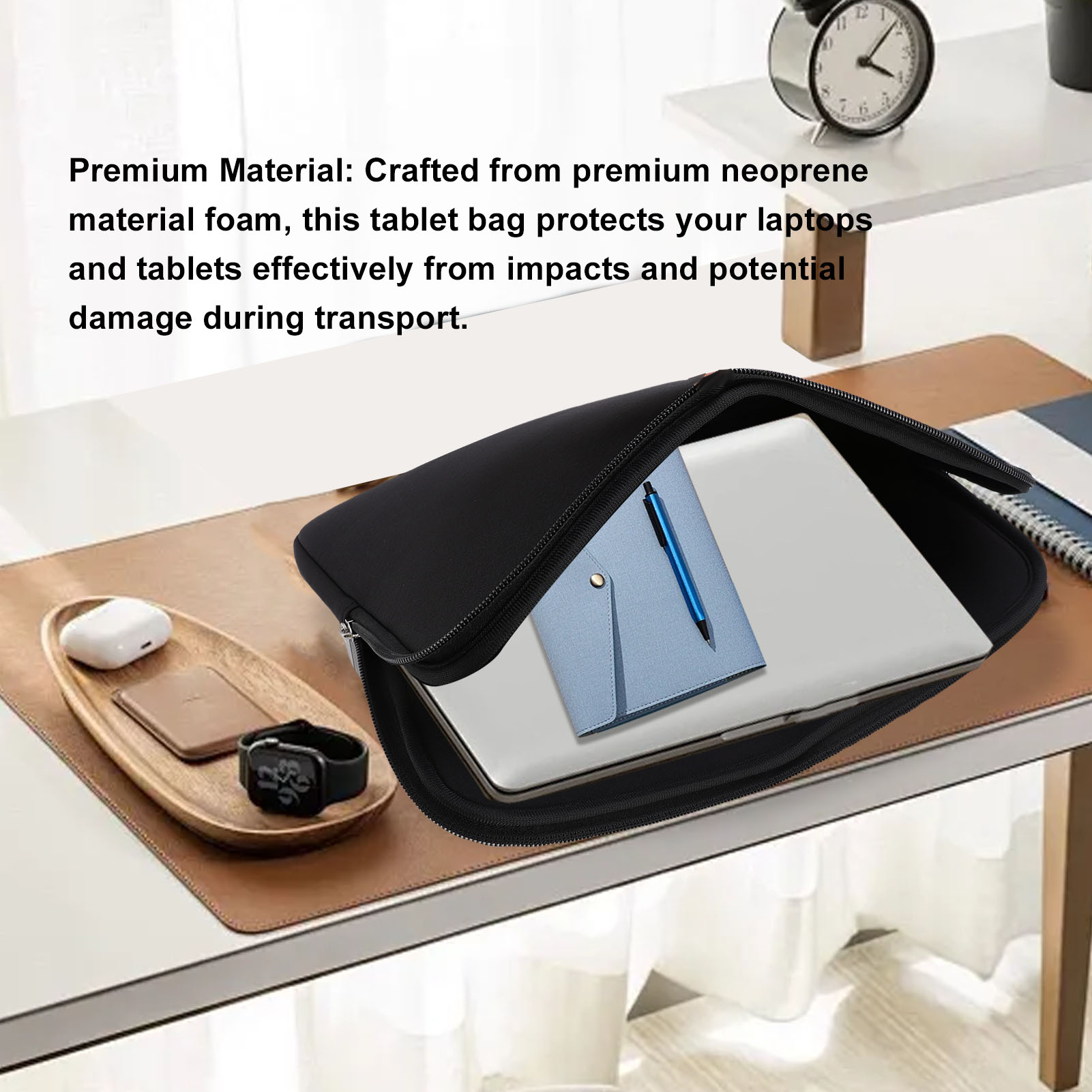 Tablettas Zwart waterdicht neo - Laptop Sleeve Neoprene recensie en prijs