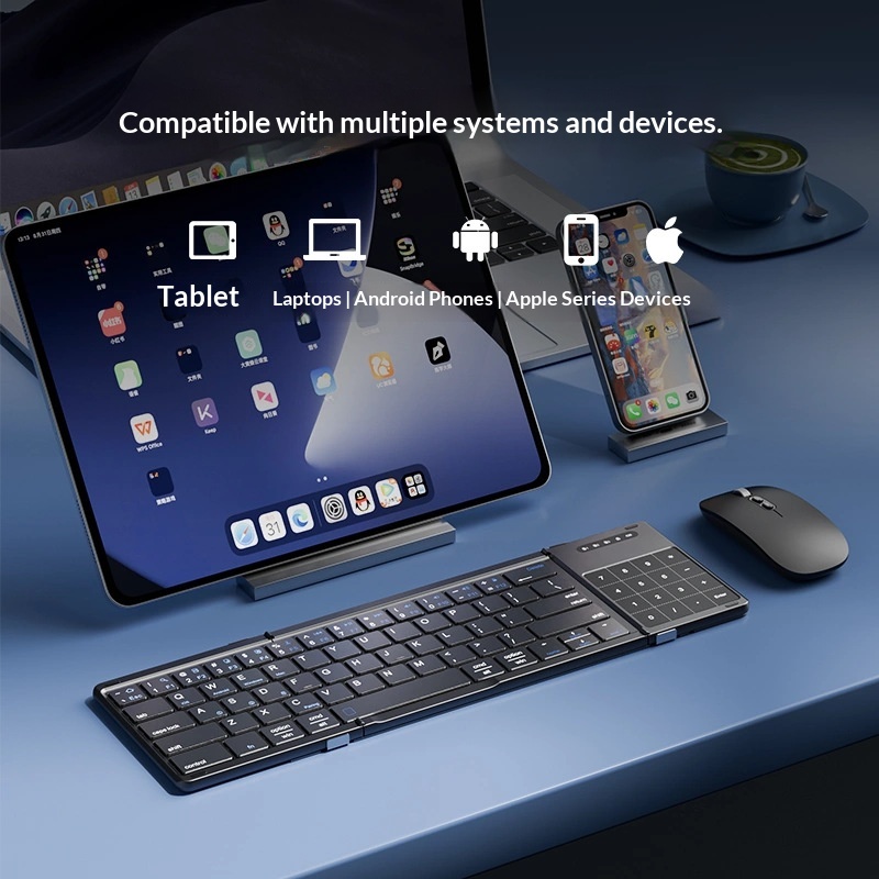Mengzu Tri Fold draadloos Blue - Laptop Accessories Distributor recensie en prijs