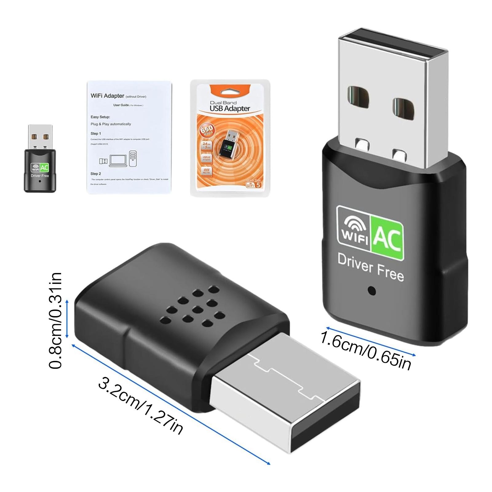 AC600 USB WiFi-adapter, dual-b - Laptop Accessories Distributor recensie en prijs