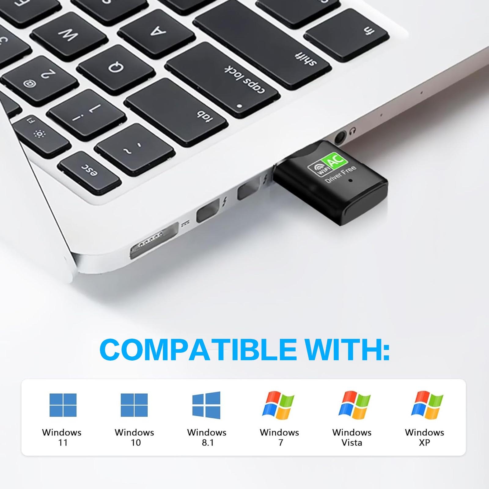 AC600 USB WiFi-adapter, dual-b - Laptop Accessories Distributor recensie en prijs
