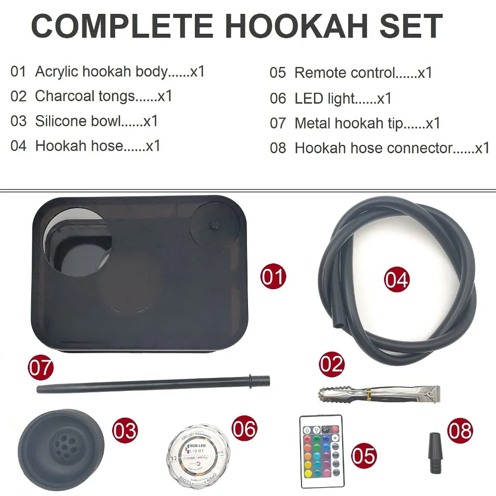 Rechthoek Waterpijp Pijp Set S - Laptop Accessories Light recensie en prijs
